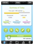 Shapeup Club iphone app for food journal, tracking weight loss